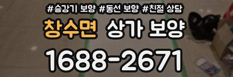 창수면 상가 보양