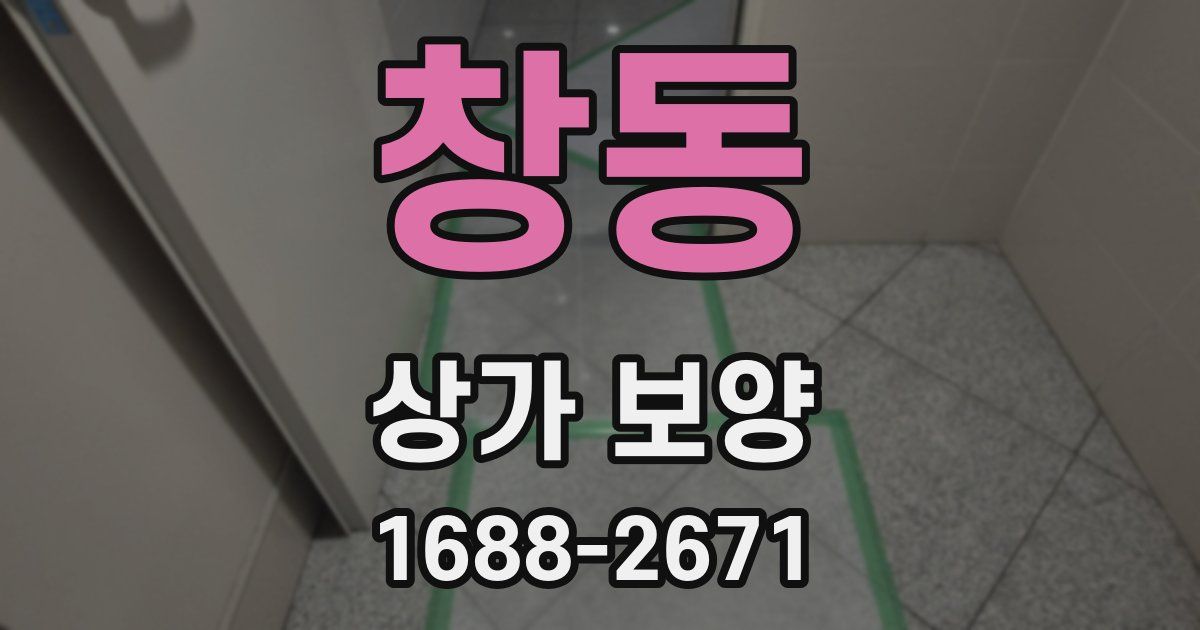 창동 상가 보양
