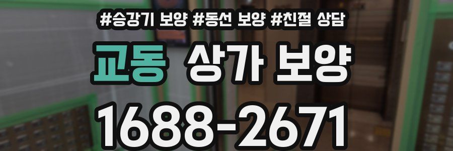 교동 상가 보양