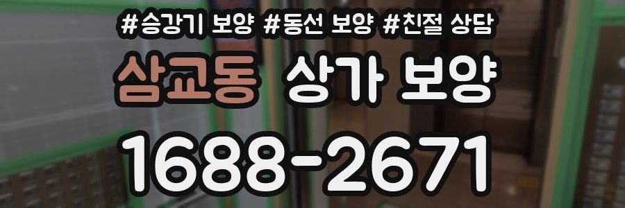 삼교동 상가 보양