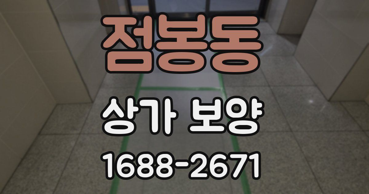 점봉동 상가 보양