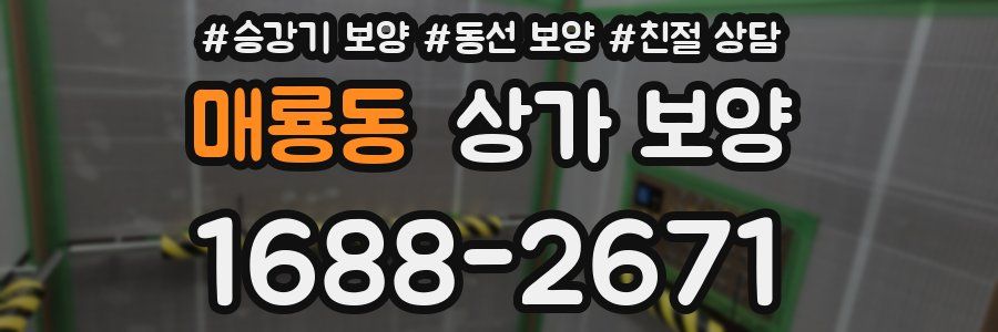 매룡동 상가 보양