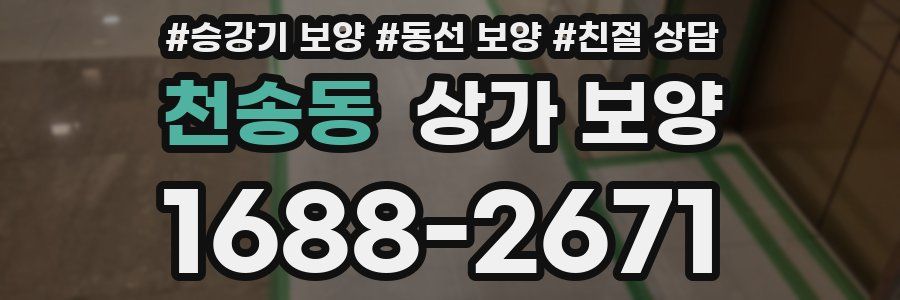 천송동 상가 보양