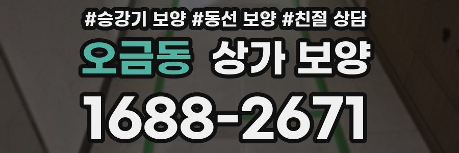 오금동 상가 보양