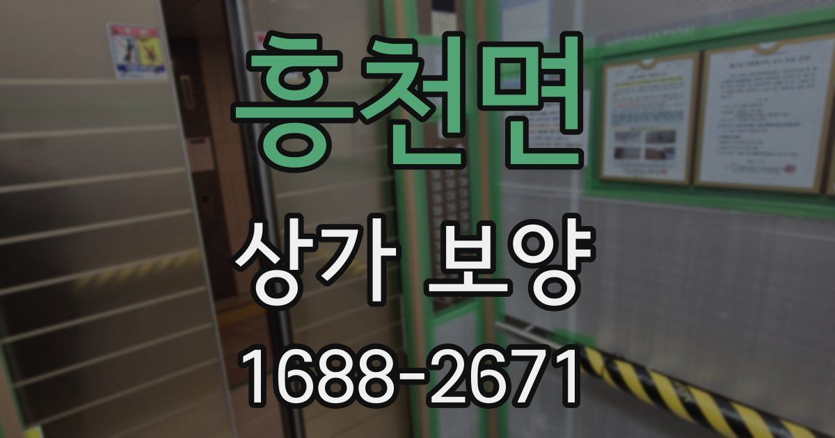 흥천면 상가 보양