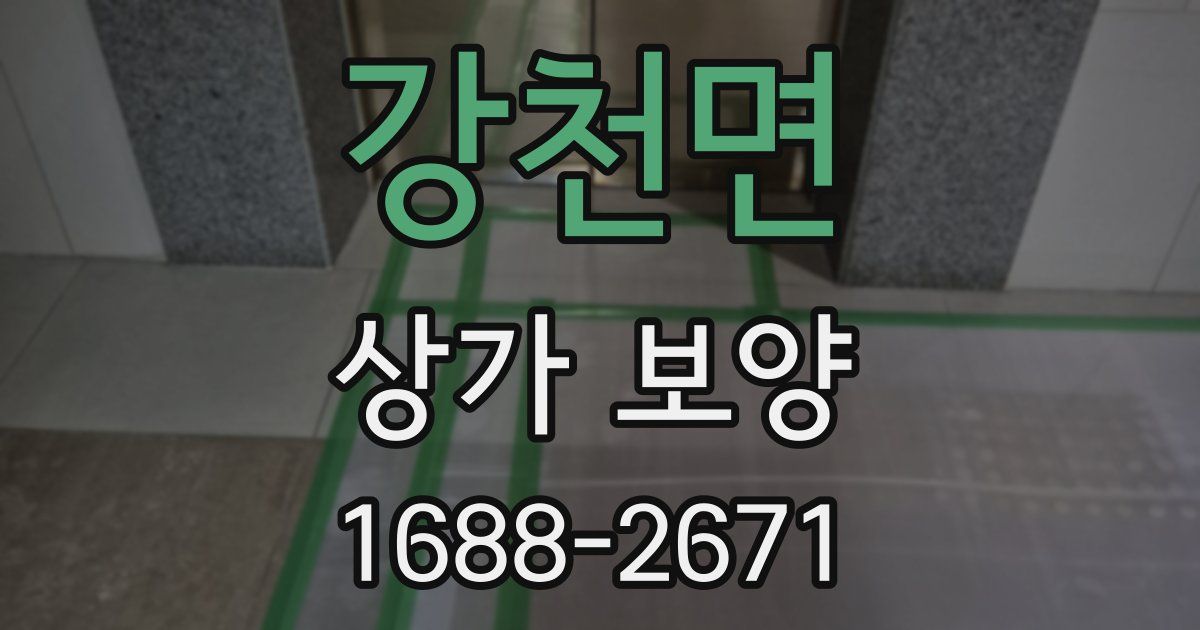 강천면 상가 보양