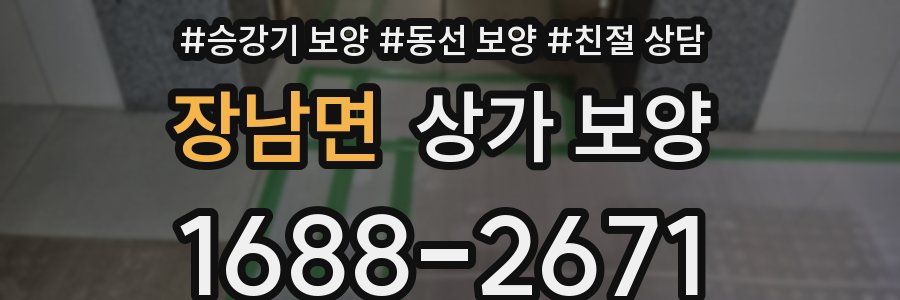 장남면 상가 보양