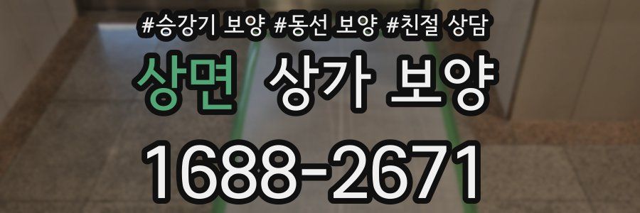 상면 상가 보양