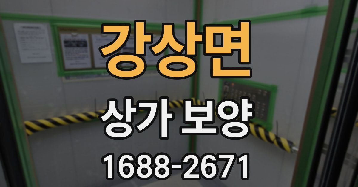 강상면 상가 보양