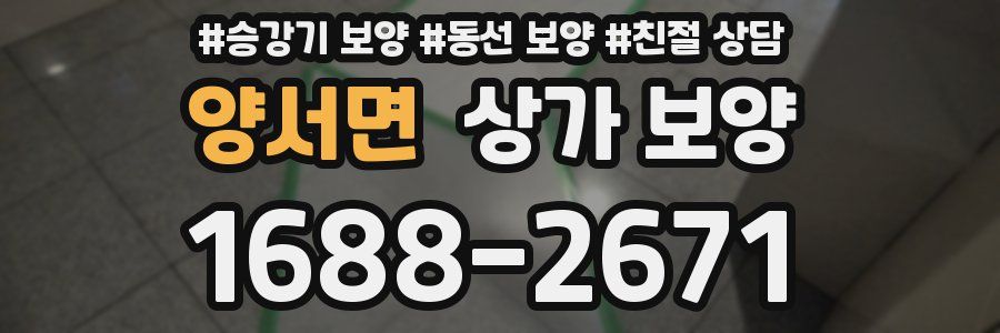 양서면 상가 보양
