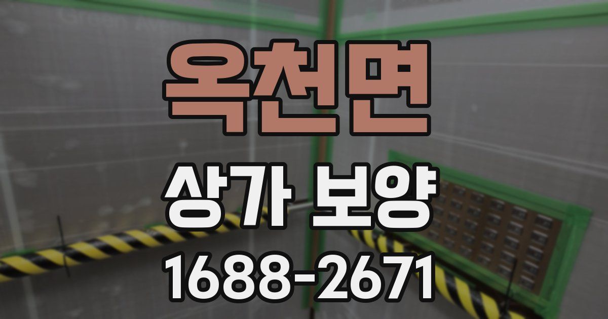 옥천면 상가 보양