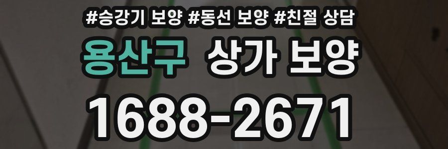 용산구 상가 보양