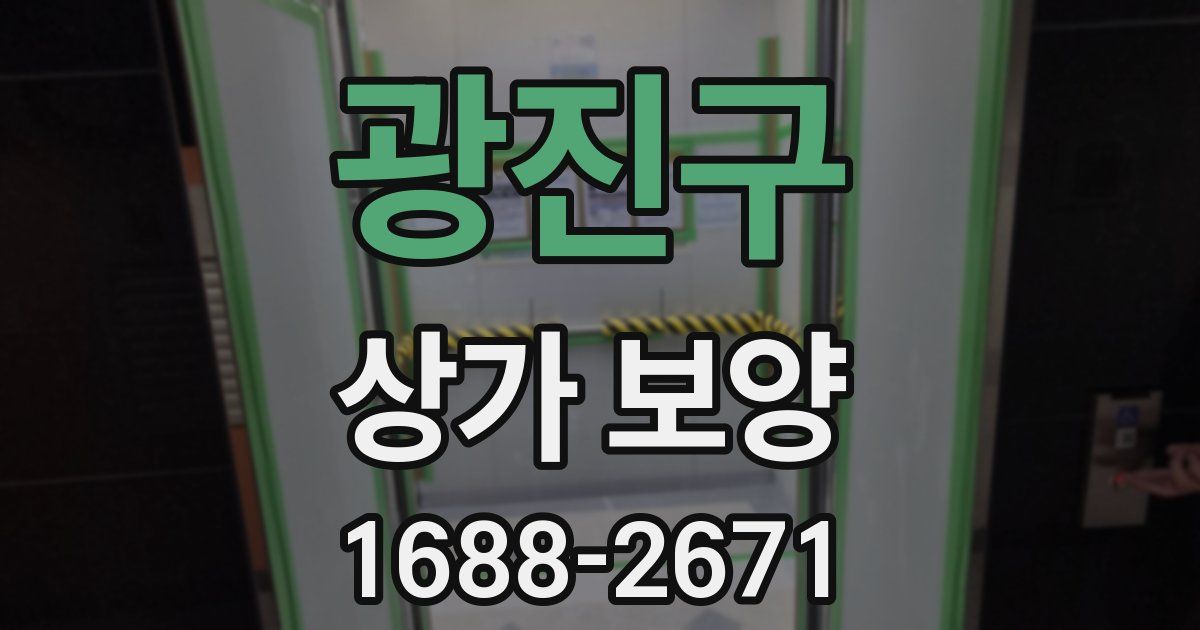 광진구 상가 보양