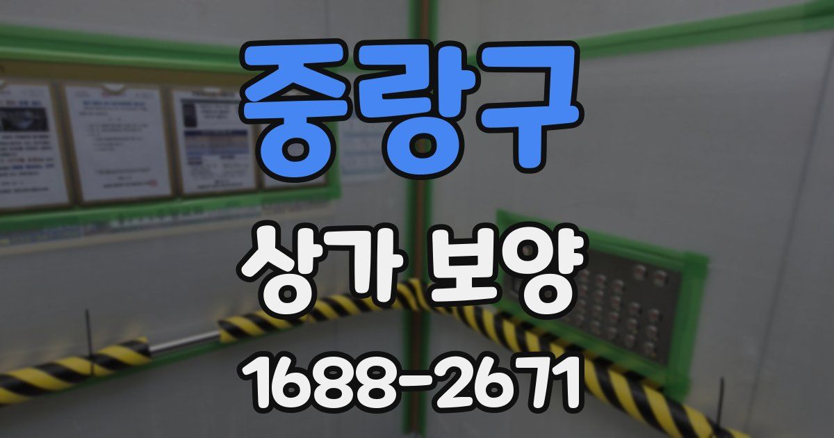 중랑구 상가 보양