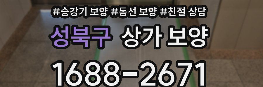 성북구 상가 보양