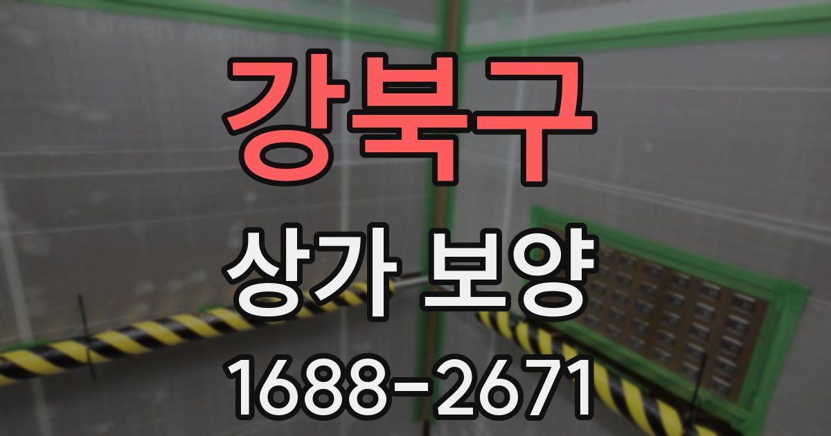 강북구 상가 보양