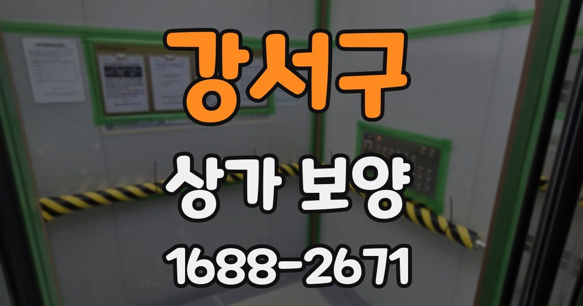 강서구 상가 보양