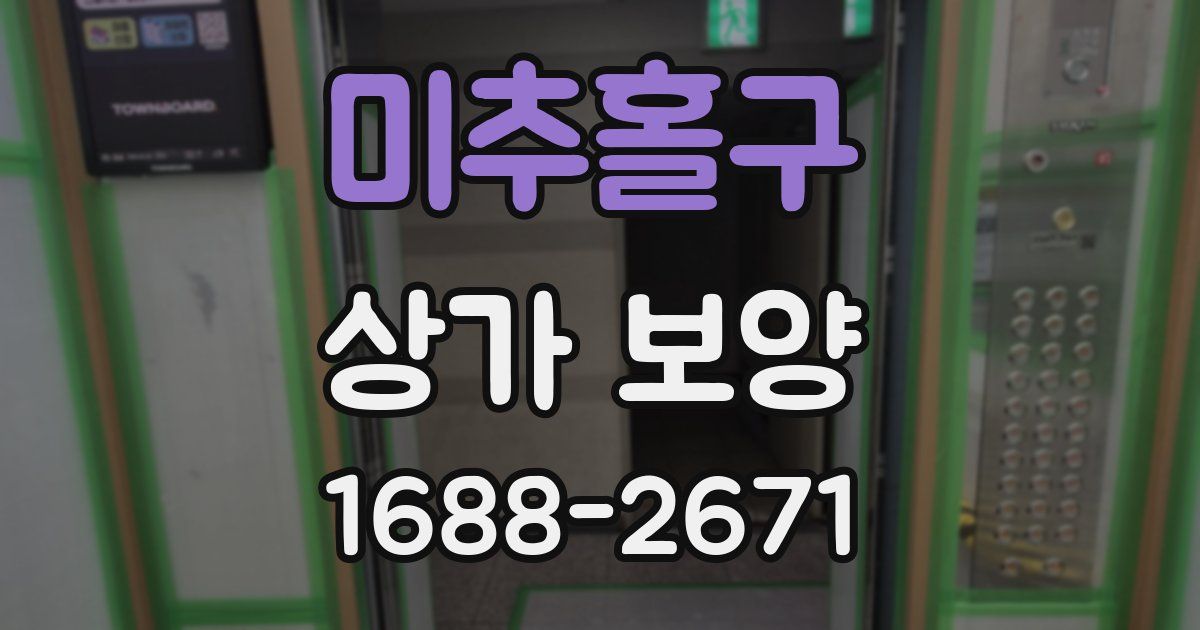 미추홀구 상가 보양