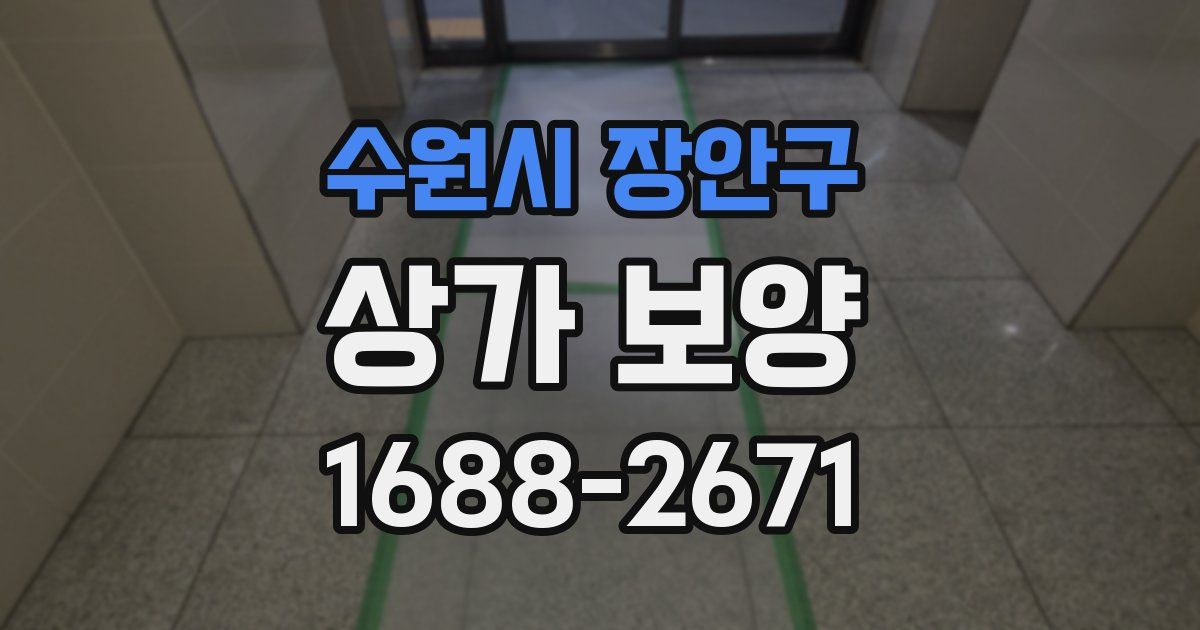 수원시 장안구 상가 보양