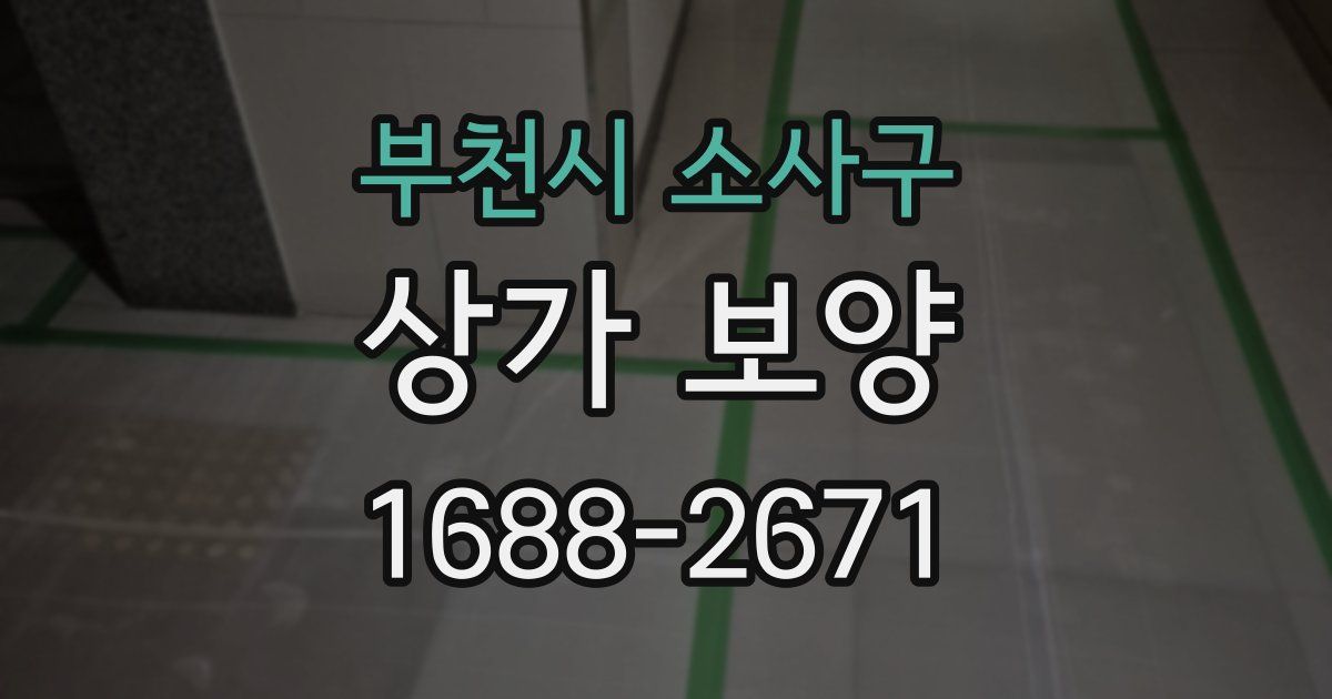 부천시 소사구 상가 보양