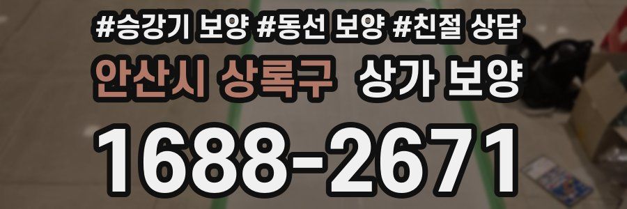 안산시 상록구 상가 보양