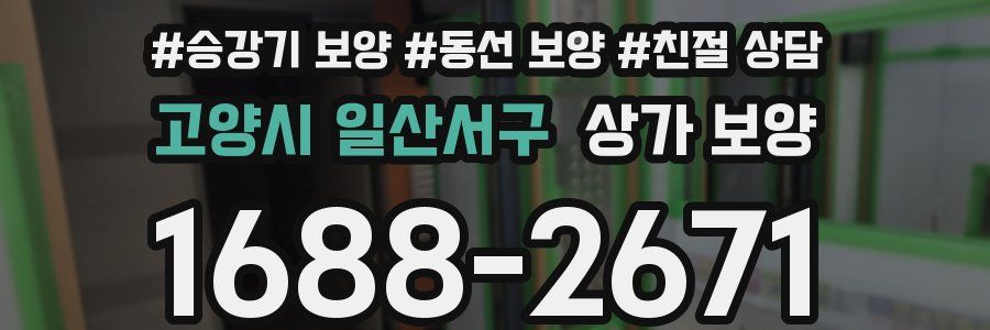 고양시 일산서구 상가 보양