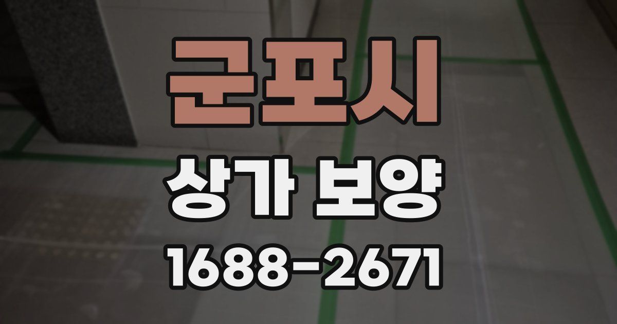 군포시 상가 보양