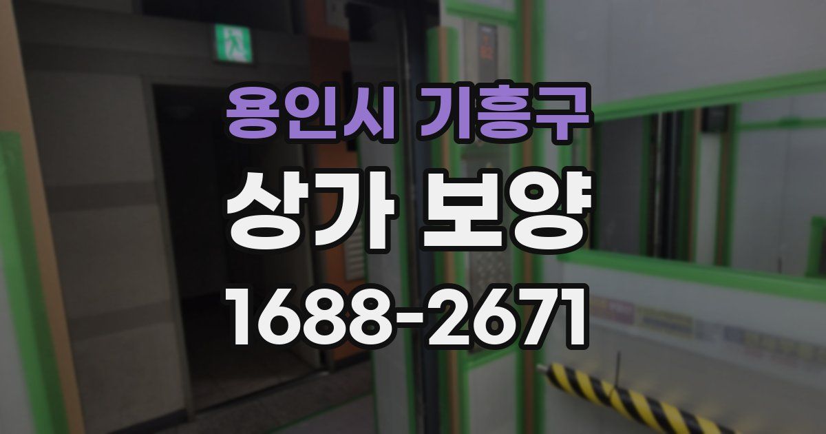 용인시 기흥구 상가 보양