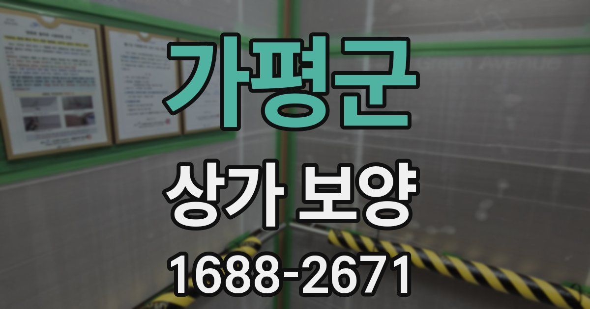 가평군 상가 보양