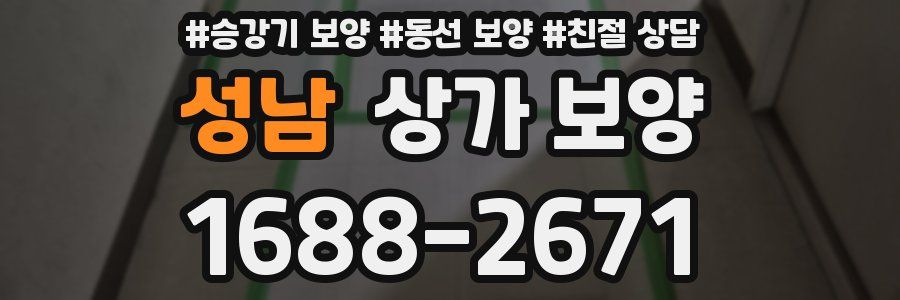 성남 상가 보양
