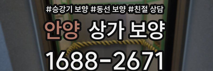 안양 상가 보양