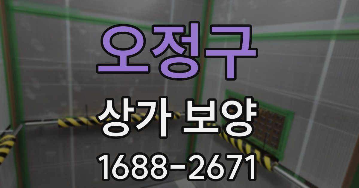 오정구 상가 보양