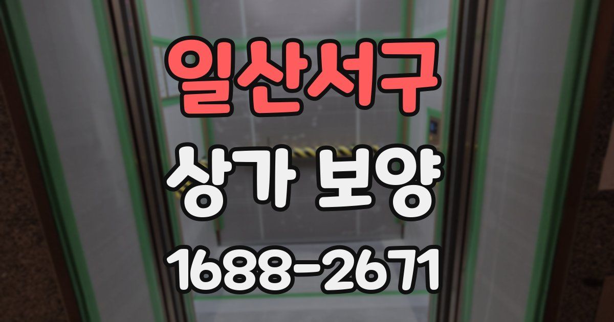 일산서구 상가 보양
