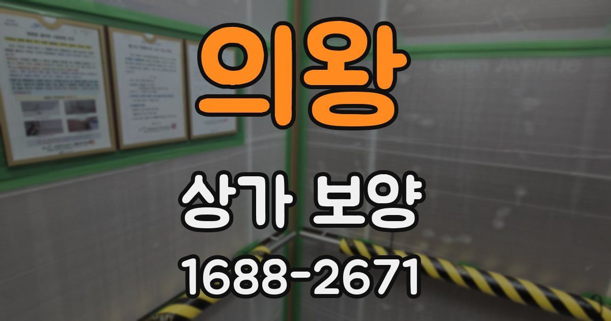 의왕 상가 보양
