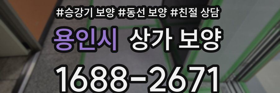 용인시 상가 보양