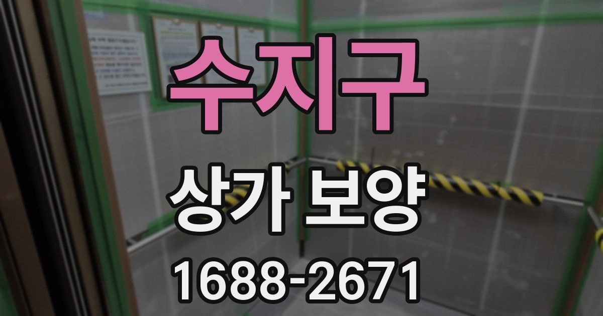 수지구 상가 보양