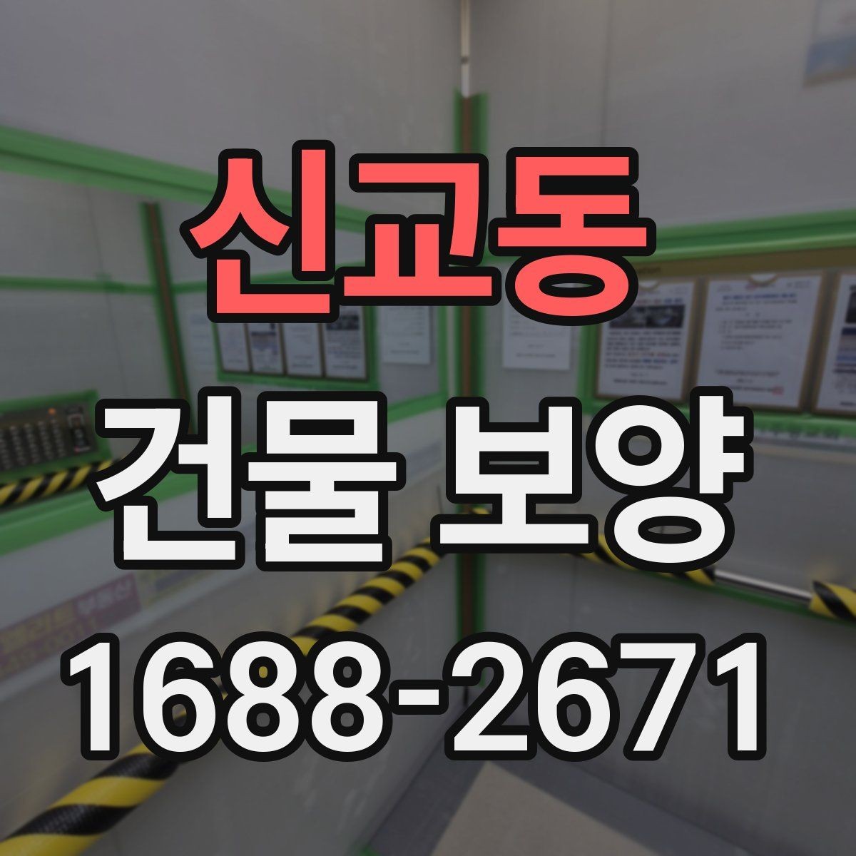신교동 건물 보양 작업 전 준비물과 체크항목
