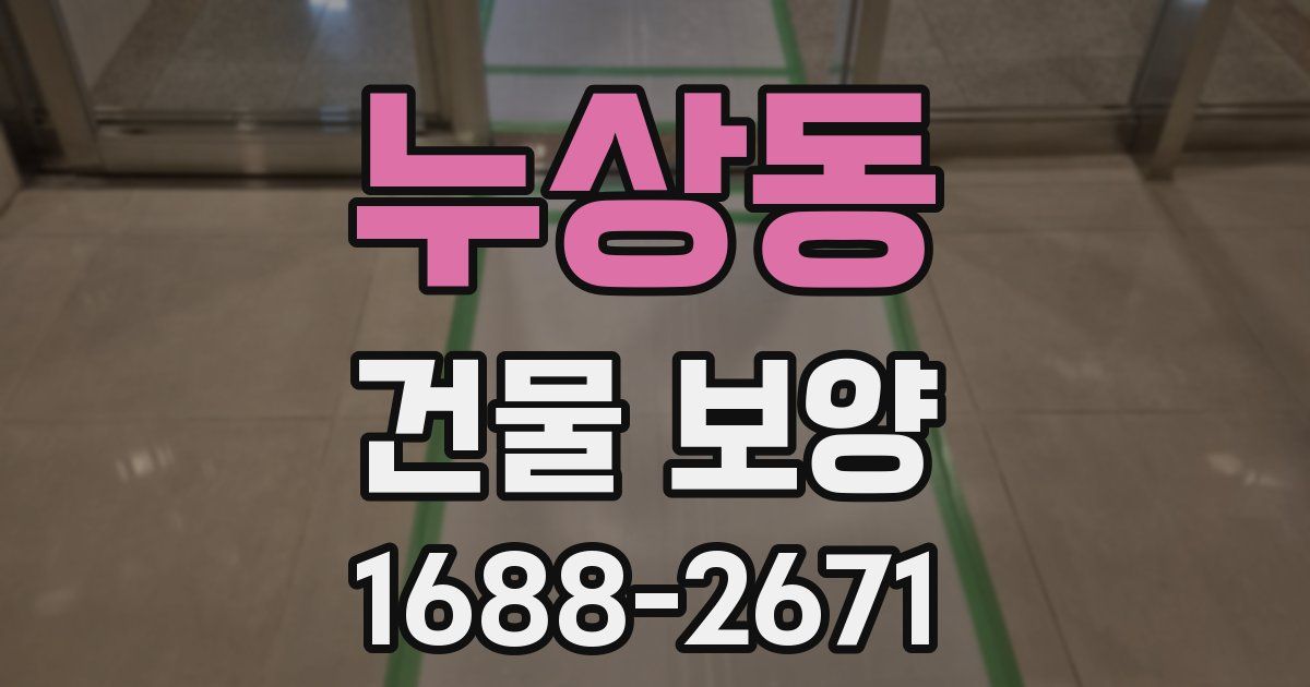누상동 건물 보양