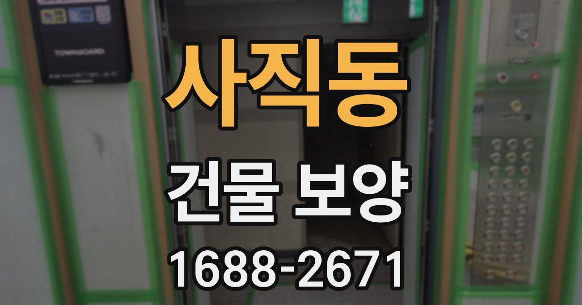 사직동 건물 보양