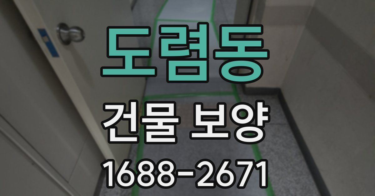 도렴동 건물 보양