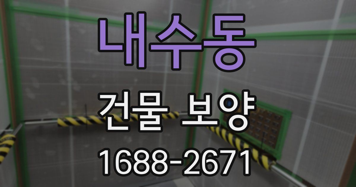 내수동 건물 보양