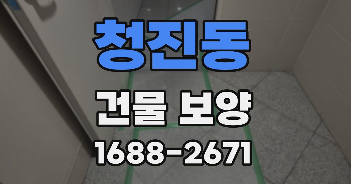 청진동 건물 보양