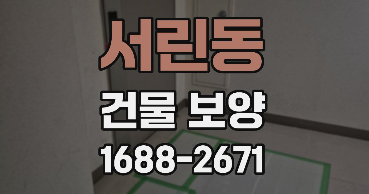 서린동 건물 보양