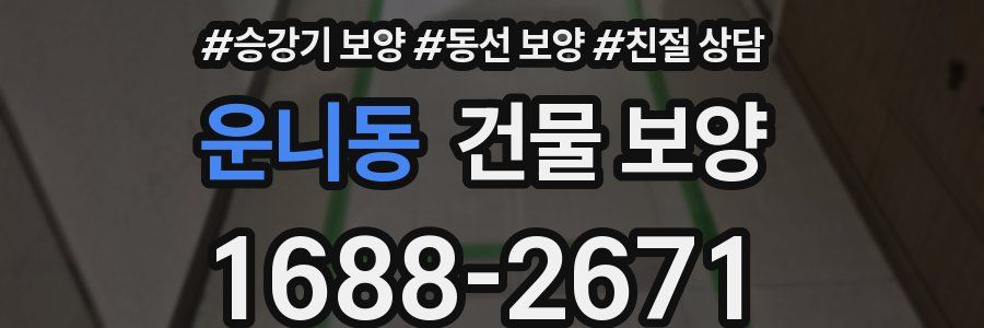 운니동 건물 보양
