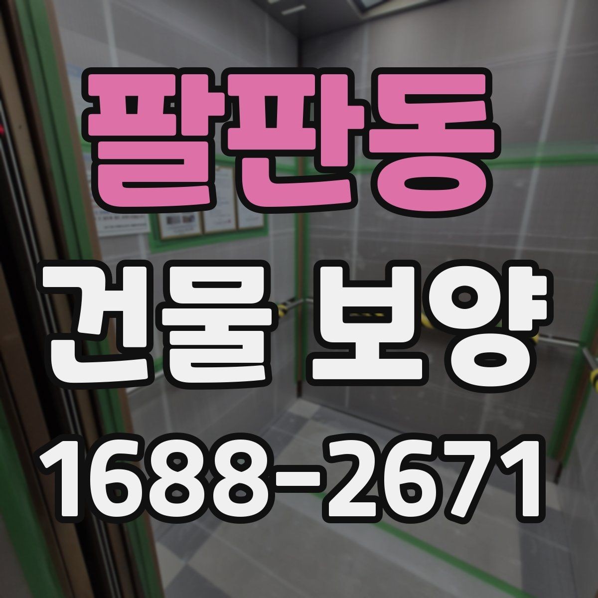 팔판동 건물 보양 작업 전 준비물과 체크항목