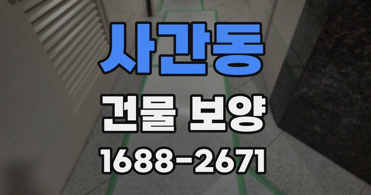 사간동 건물 보양