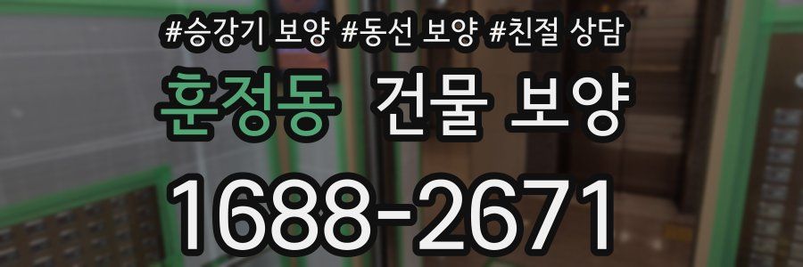 훈정동 건물 보양