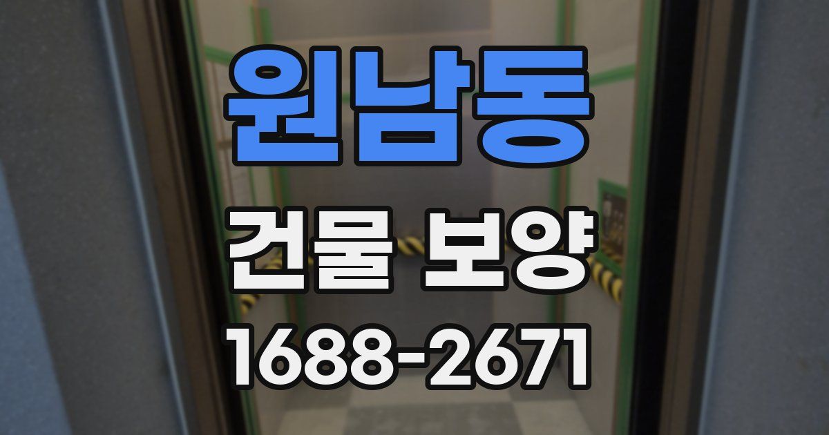 원남동 건물 보양