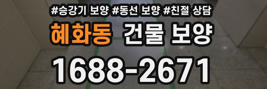 혜화동 건물 보양