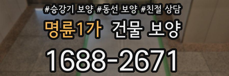 명륜1가 건물 보양